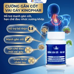 Viên uống hỗ trợ bổ thận, giúp hạn chế đau nhức khớp xương do phong thấp Cường Gân Cốt - Vai Gáy Kingphar (60 viên) 2