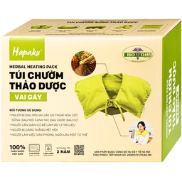 Túi chườm nóng thảo dược vai gáy Hapaku giúp giảm đau vai gáy cổ, giảm căng cứng cơ, lưu thông khí huyết (dùng lò vi sóng) 1