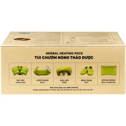Túi chườm nóng thảo dược vai gáy Hapaku giúp giảm đau vai gáy cổ, giảm căng cứng cơ, lưu thông khí huyết (dùng lò vi sóng) 4