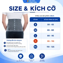 Đai thắt lưng Olumba Orbe size XL hỗ trợ giảm đau, cố định cột sống 3