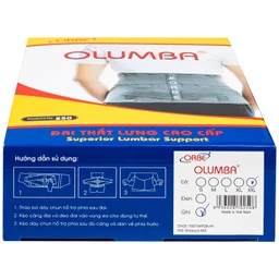 Đai thắt lưng Olumba Orbe size XXL hỗ trợ giảm đau, cố định cột sống 11