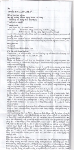 Thuốc mỡ Daivobet LEO điều trị bệnh vảy nến mảng mạn tính (15g)