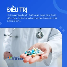 Điều trị đau bụng trên: Sử dụng thuốc giảm đau, trung hòa acid, ức chế bơm proton tùy nguyên nhân.