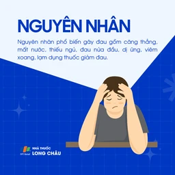 Nguyên nhân đau đỉnh đầu thường liên quan đến căng thẳng, thiếu ngủ, mất nước, dị ứng, viêm xoang hoặc lạm dụng thuốc giảm đau