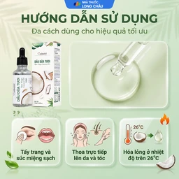 Dầu dừa tươi Raw Virgin Coconut Oil Cobote dưỡng ẩm, chống hăm, chăm sóc răng miệng (50ml) 5
