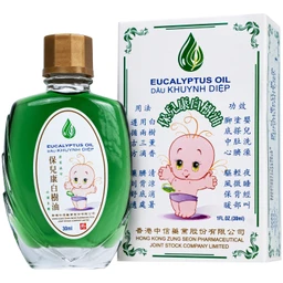 Dầu gió khuynh diệp Eucalyptus oil 30ml Hong Kong Zung Seon giúp giữ ấm, cảm cúm, nghẹt mũi, đau bụng