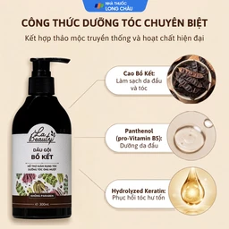 Dầu gội Bồ Kết cô đặc La Beauty giảm gãy rụng, dưỡng tóc óng mượt (300ml) 3