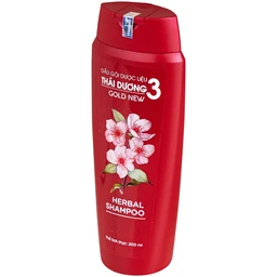 Dầu gội dược liệu Thái Dương 3 Hoa Đào làm mềm mượt và bồng bềnh tóc (200ml) 3