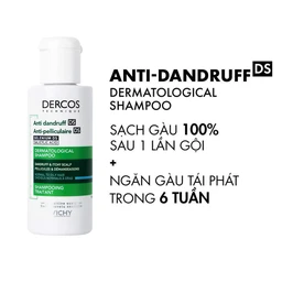 Dầu gội sạch gàu cho da đầu dầu Vichy Dercos Technique Anti Dandruff 75ml