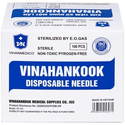 Đầu kim 18G Vinahankook vô trùng, dùng một lần (100 cái) 9