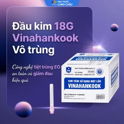 Đầu kim 18G Vinahankook vô trùng, dùng một lần (100 cái) 2