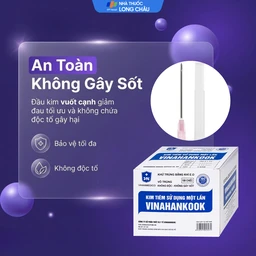 Đầu kim 18G Vinahankook vô trùng, dùng một lần (100 cái) 4