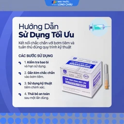 Đầu kim 23G Vinahankook vô trùng, dùng một lần (100 cái) 7