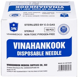 Đầu kim 26G Vinahankook vô trùng, dùng một lần (100 cái) 9