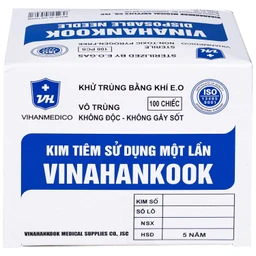 Đầu kim 26G Vinahankook vô trùng, dùng một lần (100 cái) 10