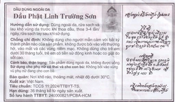 Dầu gió Phật Linh Trường Sơn 1.5ml hỗ trợ giảm cảm cúm, nghẹt mũi, chóng mặt, nhức đầu
