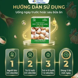 Viên hỗ trợ giúp giảm mỡ máu Dầu Tỏi Tuệ Linh (100 viên) 5