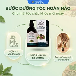 Dầu xả Thảo Dược La Beauty nuôi dưỡng da đầu, cho tóc suôn mượt (300ml) 7