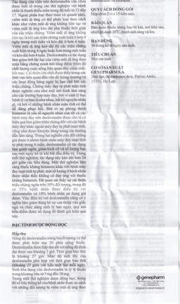 Thuốc Desloratadine 5mg Genepharm giảm các triệu chứng viêm mũi dị ứng, mày đay (2 vỉ x 15 viên)