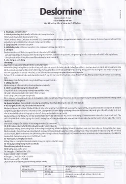 Thuốc Deslornine Abbott 5mg Làm giảm các triệu chứng của viêm mũi dị ứng (3 vỉ x 10 viên)