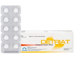 Thuốc Detriat điều trị triệu chứng đau, rối loạn chuyển vận ruột, khó chịu đường ruột (2 vỉ x 10 viên) 1