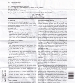 Thuốc Devodil Remedica điều trị ngắn hạn chứng lo âu, rối loạn hành vi nghiêm trọng (2 vỉ x 10 viên)