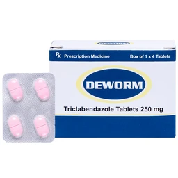 Thuốc Deworm AtraZeneca điều trị bệnh sán lá gan lớn, sán lá phổi (4 viên) 1