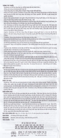 Thuốc Diclofenac 75 Uphace điều trị dài ngày viêm khớp mạn, thoái hóa khớp (10 vỉ x 10 viên)