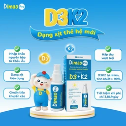 Chai xịt giúp tăng cường hấp thu canxi Dimao Pro Oral Spray D3 + K2 Valens (25ml) 4