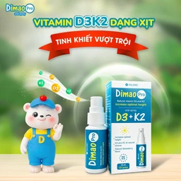 Chai xịt giúp tăng cường hấp thu canxi Dimao Pro Oral Spray D3 + K2 Valens (25ml) 3