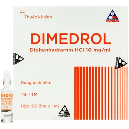Dung dịch tiêm Dimedrol Vĩnh Phúc điều trị viêm mũi dị ứng và bệnh da dị ứng (100 ống) 1