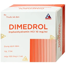 Dung dịch tiêm Dimedrol Vĩnh Phúc điều trị viêm mũi dị ứng và bệnh da dị ứng (100 ống) 2