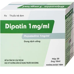 Dung dịch uống Dipatin 1mg/ml Hà Nam điều trị triệu chứng viêm mũi dị ứng và bệnh mày đay (20 ống x 10ml) 2