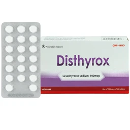 Thuốc Disthyrox Hà Tây điều trị thay thế hoặc bổ sung cho hội chứng suy giáp (100 viên)