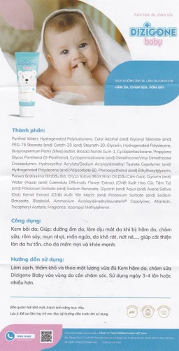 Kem bôi cho bé Dizigone Baby chống hăm tã, làm dịu mẫn ngứa (30g)