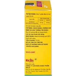 Hỗn dịch uống Dizzo AirX 20mg Reliv giảm đầy hơi, căng tức dạ dày; đau trướng bụng sau phẫu thuật (Hộp 15ml) 4