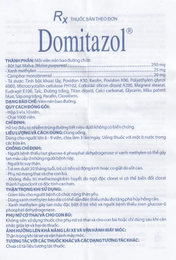 Thuốc Domitazol Domesco điều trị nhiễm trùng đường tiết niệu (5 vỉ x 10 viên)