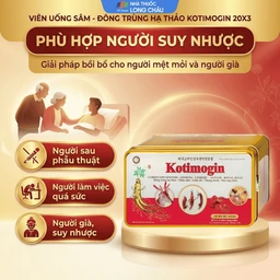 Viên uống Sâm - Đông Trùng Hạ Thảo tăng cường sức khỏe, tăng sức đề kháng Kotimogin (20 vỉ x 3 viên) 5