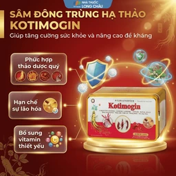 Viên uống Sâm - Đông Trùng Hạ Thảo tăng cường sức khỏe, tăng sức đề kháng Kotimogin (20 vỉ x 3 viên) 4