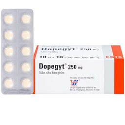 Thuốc Dopegyt 250mg Egis Pharma điều trị tăng huyết áp (10 vỉ x 10 viên) 1