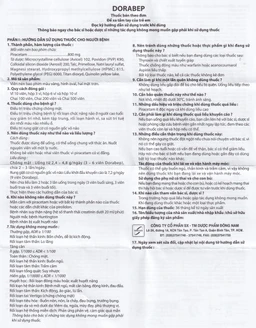 Thuốc Dorabep 800mg Đông Nam điều trị triệu chứng chóng mặt (10 vỉ x 10 viên)