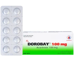 Thuốc Dorobay 100mg Domesco điều trị đái tháo đường típ 2 (3 vỉ x 10 viên) 1