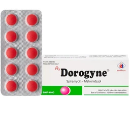 Thuốc Dorogyne Domesco điều trị các bệnh nhiễm khuẩn răng miệng cấp và mạn tính (2 vỉ x 10 viên) 1