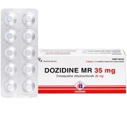 Thuốc Dozidine MR 35mg Domesco điều trị triệu chứng đau thắt ngực ổn định (6 vỉ x 10 viên) 1