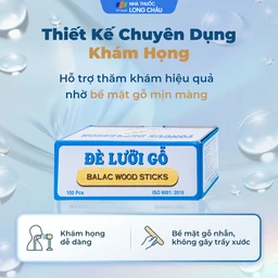 Dụng cụ đè lưỡi gỗ Lạc Việt xanh dương Balac (100 cái) 3