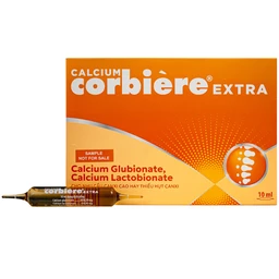 Dung dịch uống Calcium Corbière Extra Sanofi bổ sung canxi, hỗ trợ điều trị loãng xương (3 vỉ x 10 ống x 10ml) 1