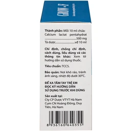 Dung dịch Grow - F Hanapharm điều trị tình trạng thiếu Calci (20 ống x 10ml) 4