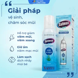 Xịt mũi Saltmax spay 100ml Việt Sinh giúp vệ sinh mũi, giữ ẩm niêm mạc mũi