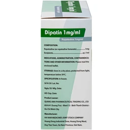 Dung dịch uống Dipatin 1mg/ml Hà Nam điều trị triệu chứng viêm mũi dị ứng và bệnh mày đay (20 ống x 10ml)
