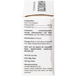 Thuốc Harocto Hà Nam tiêu chất nhầy đường hô hấp (20 ống x 5ml) 3